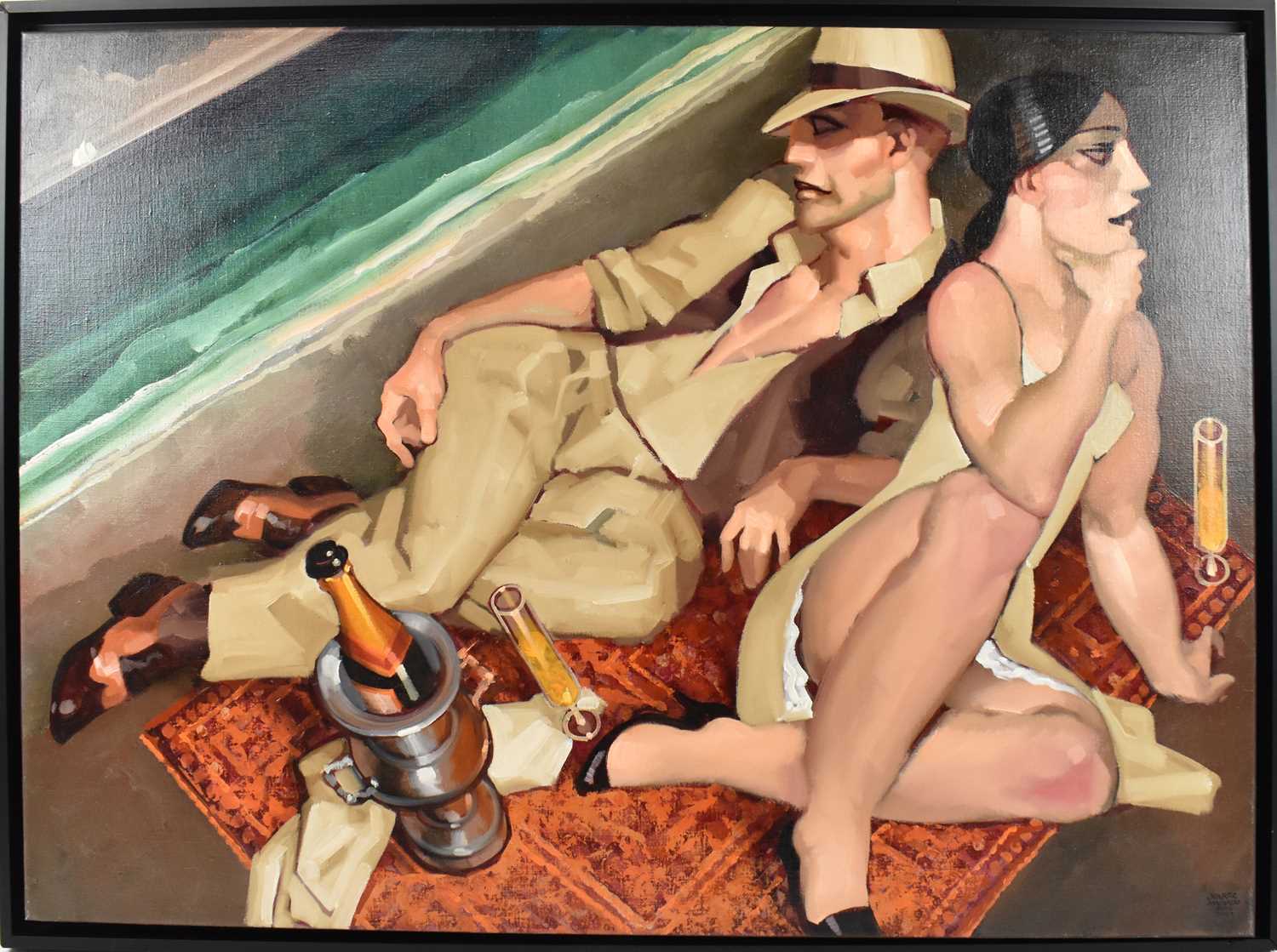 Lot 205 - JUAREZ MACHADO (BRAZILIAN BORN 1941); oil on...