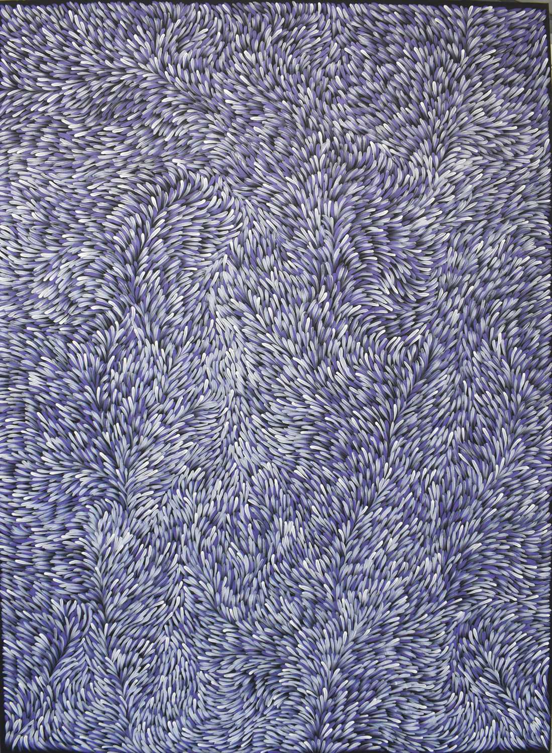 Lot 226 - AUSTRALIAN ABORIGINAL ART; a large canvas...