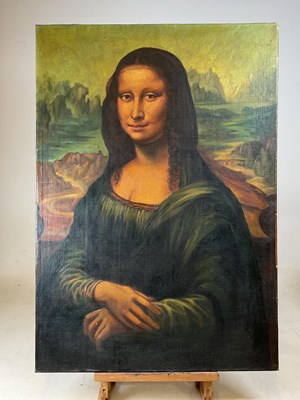 Lot 138 - AFTER LEONARDO DA VINCI; oil on canvas laid on...