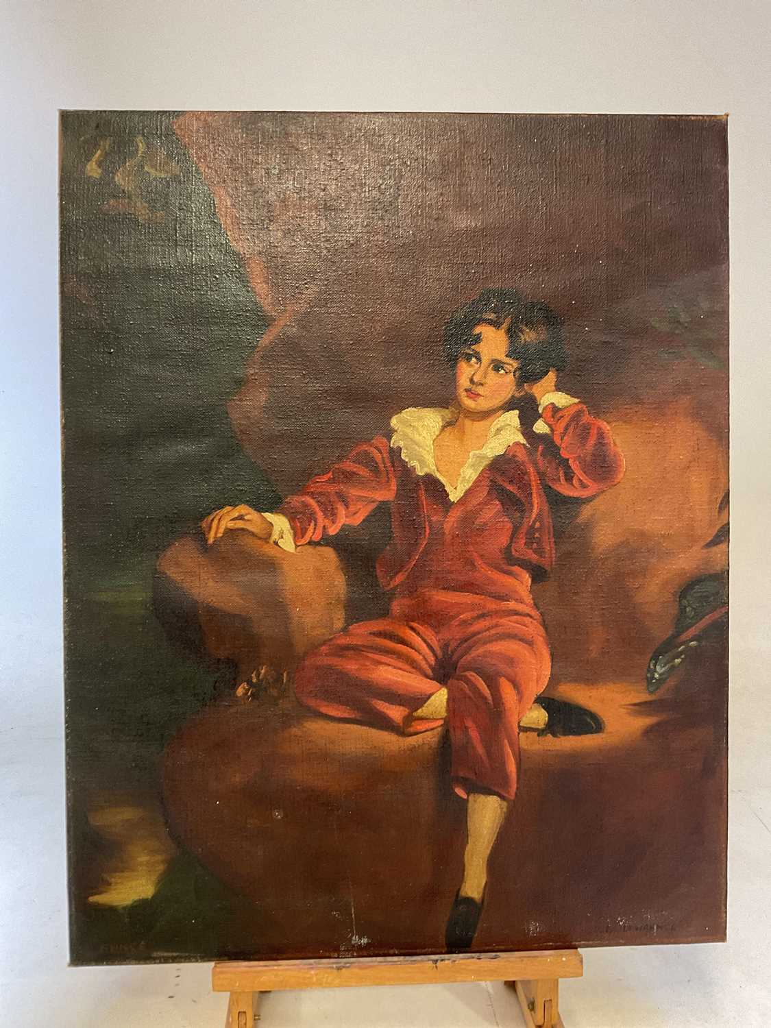 Lot 139 - AFTER SIR THOMAS LAWRENCE; oil on canvas laid...