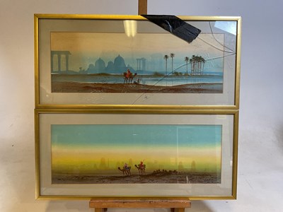 Lot 132 - HERBERT TOMLINSON; a pair of watercolours,...