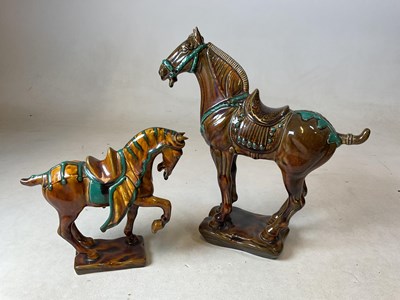 Lot 276 - BESWICK; two ‘Tang’ horses, 2205 and 2137 (2).