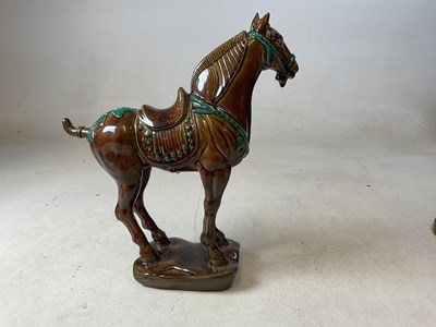 Lot 276 - BESWICK; two ‘Tang’ horses, 2205 and 2137 (2).