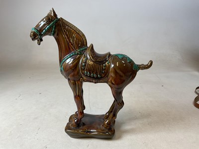 Lot 276 - BESWICK; two ‘Tang’ horses, 2205 and 2137 (2).