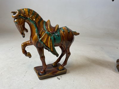 Lot 276 - BESWICK; two ‘Tang’ horses, 2205 and 2137 (2).