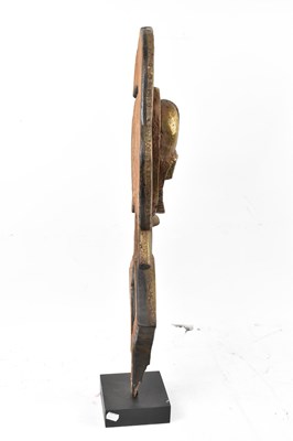 Lot 4 - A Kota reliquary figure, Gabon, brass and...