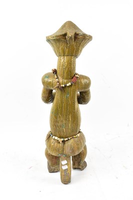 Lot 19 - A Fang reliquary figure, Gabon, entirely clad...