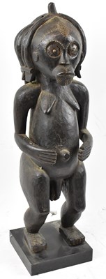 Lot 33 - A Fang, Gabon figure with carved coiffeur and...