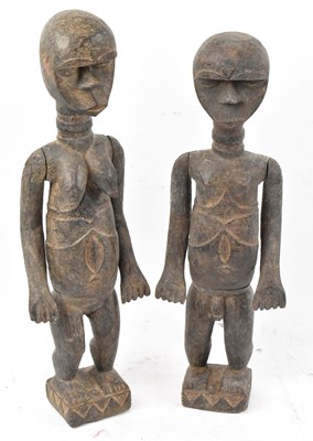 Lot 36 - A pair of Lobi, Bukina Faso figures each with...