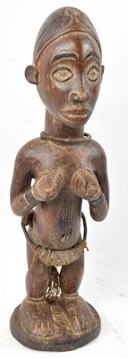 Lot 39 - A Luba, Congo, figure with wrought iron and...