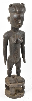 Lot 46 - A Tiv, Nigeria, large figure with incised...