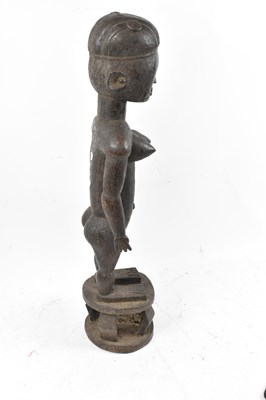 Lot 46 - A Tiv, Nigeria, large figure with incised...