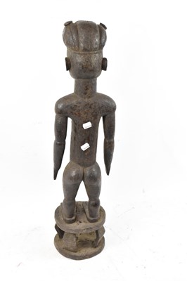 Lot 46 - A Tiv, Nigeria, large figure with incised...