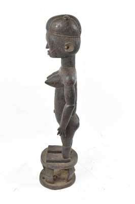 Lot 46 - A Tiv, Nigeria, large figure with incised...