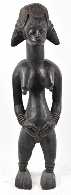 Lot 48 - A Baule, Ivory Coast, large standing figure,...