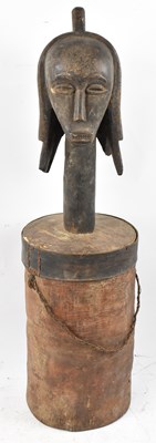 Lot 85 - A Fang, Gabon, vellum bound storage vessel...