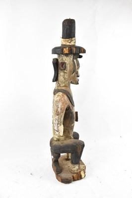 Lot 106 - An Ogoni, Nigeria, large seated figure with...