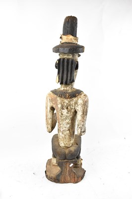 Lot 106 - An Ogoni, Nigeria, large seated figure with...