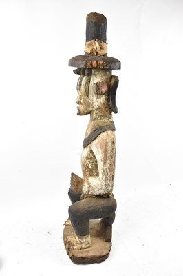 Lot 106 - An Ogoni, Nigeria, large seated figure with...