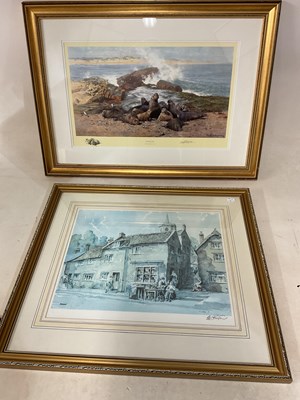 Lot 133 - DAVID SHEPHERD; signed print, 'Elephant Seals',...