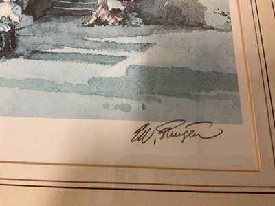 Lot 133 - DAVID SHEPHERD; signed print, 'Elephant Seals',...
