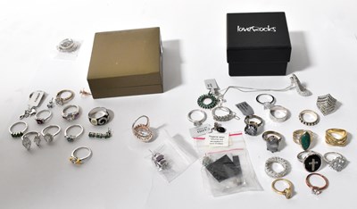 Lot 1234 - A quantity of mostly hallmarked silver and...