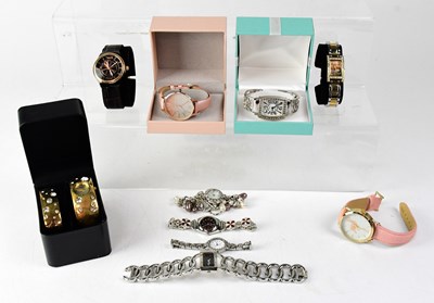 Lot 1333 - Seven dress watches to include Gossip watches,...