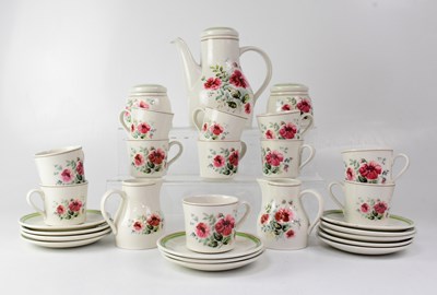 Lot 275 - ROYAL ALBERT; a 'Rougefield' coffee service to...