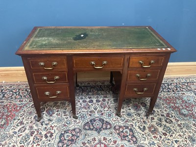 Lot 2433 - A Victorian mahogany seven drawer crossbanded...