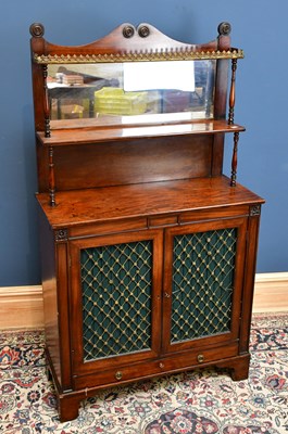 Lot 2423 - A Victorian mahogany chiffonier, with mirrored...