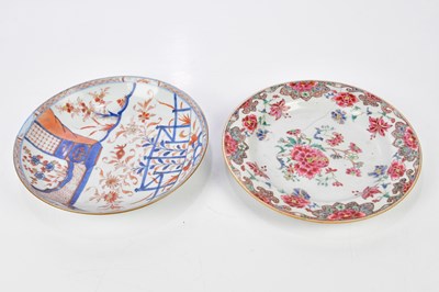 Lot 1115 - Four Chinese porcelain plates (af).