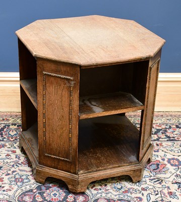 Lot 2499 - A 1930s oak octagonal side table, 57cm x 55cm...