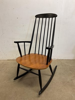 Lot 521 - ILMARI TAPIOVAARA FOR ASKO; a Finnish rocking...