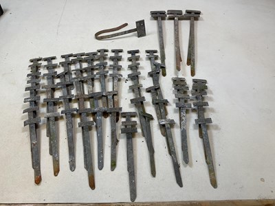 Lot 570 - A large collection of galvanised plant markers