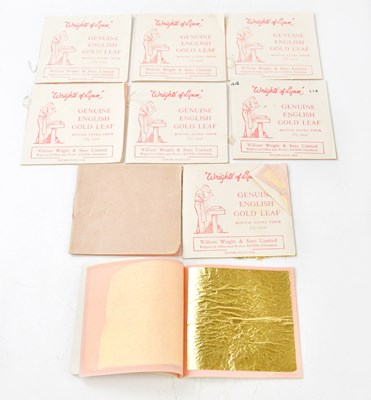 Lot 1063 - Eight small booklets of genuine English gold...