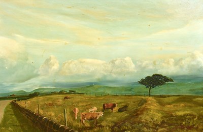 Lot 785 - ANTHONY PODESTA; oil on canvas, landscape with...