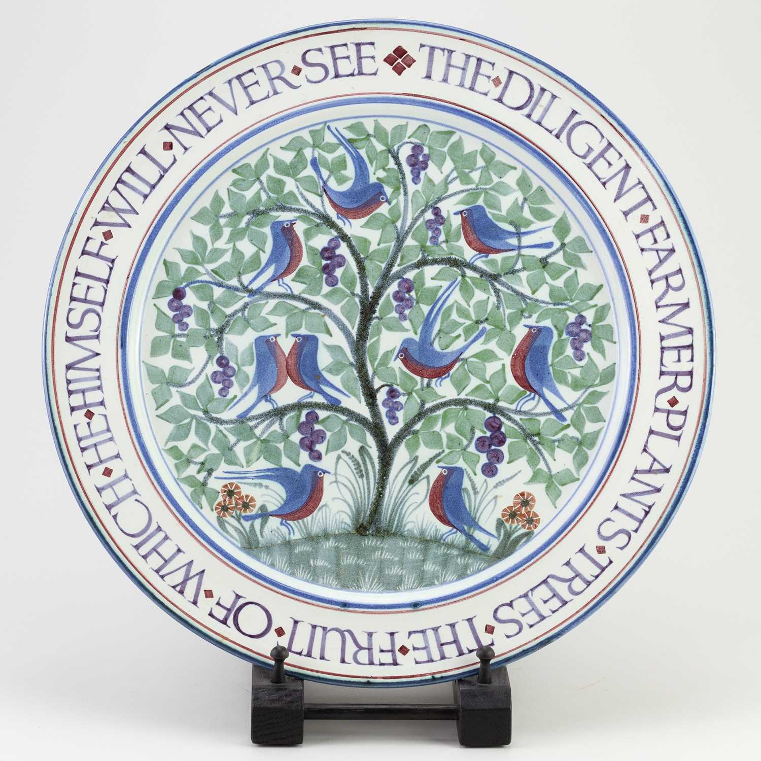 Lot 514 - LAURENCE McGOWAN (born 1942); a Maiolica style...