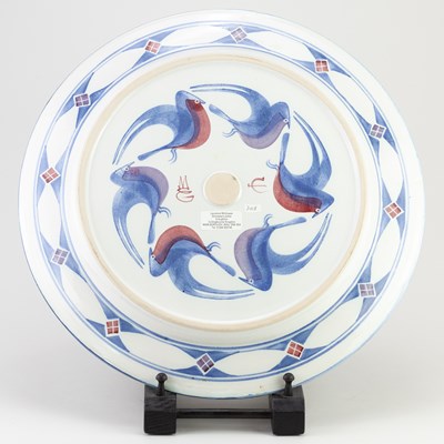 Lot 514 - LAURENCE McGOWAN (born 1942); a Maiolica style...