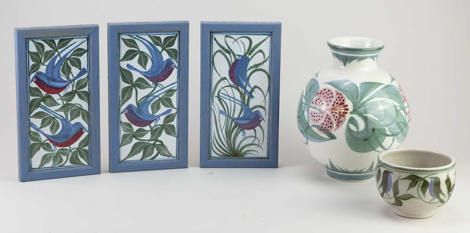 Lot 513 - LAURENCE McGOWAN (born 1942); a Maiolica style...