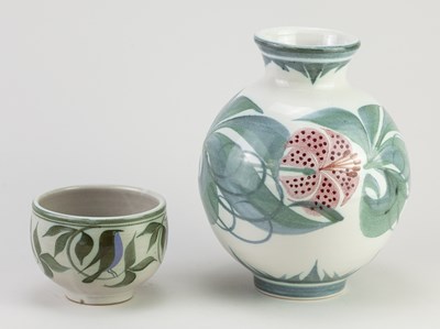 Lot 513 - LAURENCE McGOWAN (born 1942); a Maiolica style...