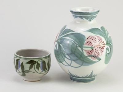 Lot 513 - LAURENCE McGOWAN (born 1942); a Maiolica style...