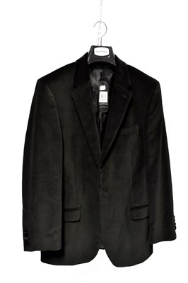 Lot 128 - Black velvet evening jacket