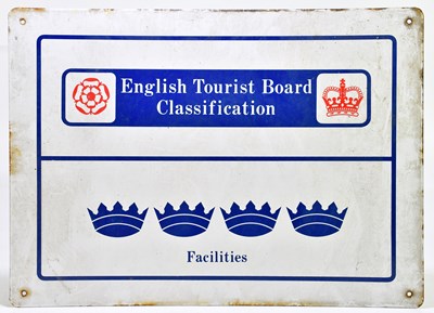 Lot 1069 - An enamel sign for the English Tourist Board...