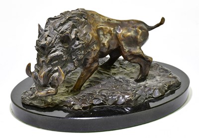 Lot 2127 - AFTER BILL MATHER; a modern bronze sculpture...