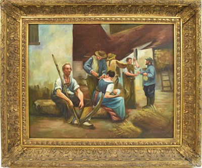 Lot 175 - J VARTAN; a 20th century oil on canvas,...