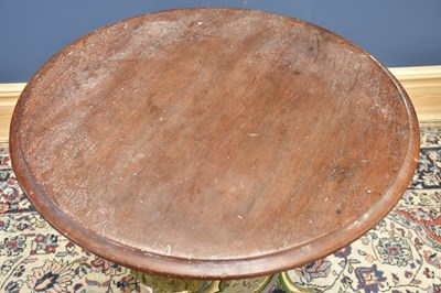 Lot 1520 - A cast iron Britannia pub table, height 70cm,...