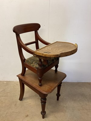 Lot 526 - An early Victorian mahogany child's chair