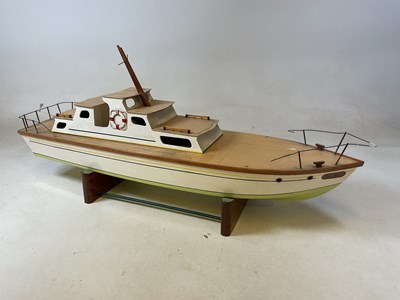 Lot 64 - A hand built wooden pond cruiser, named...