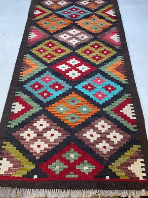 Lot 431 - A Maimana Kilim Runner, 196cm x 61cm