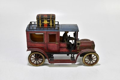 Lot 22 - CARETTE; a vintage German tinplate clockwork...